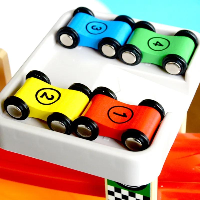 Yiran Toy Boys Yellow 1/4Pcs Children Gliding Car Plaything Ramp Race Slide Track Mini Games Replacement Colorful Playthings Ideal For