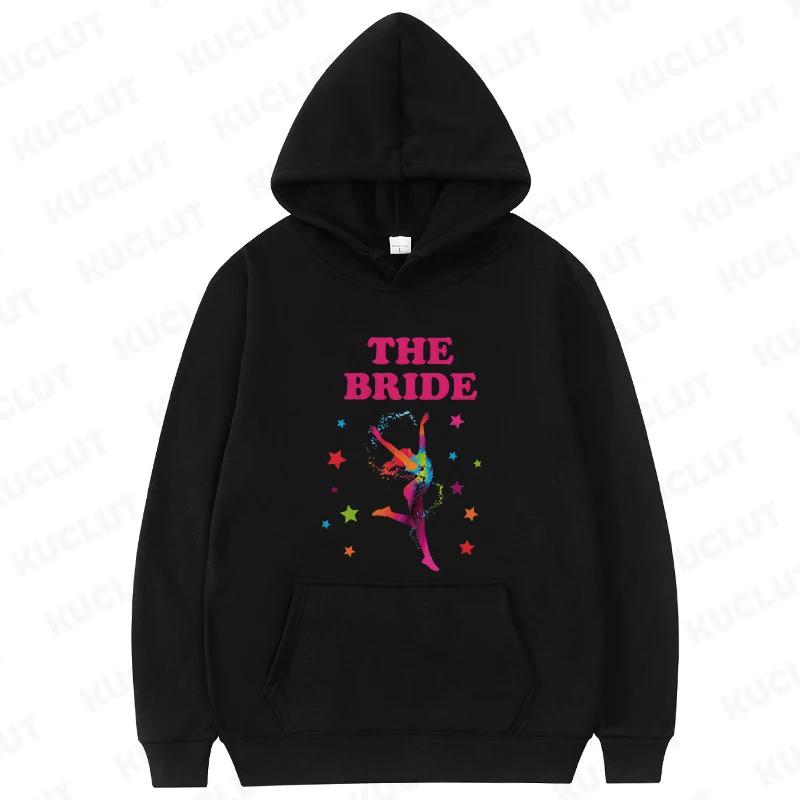 Dancing Queen Street Hoodie Fashion Team Bride Squad Sweatshirt Fleece Hooded Top Bachelorette Wedding Party Women Evjf Hoodies