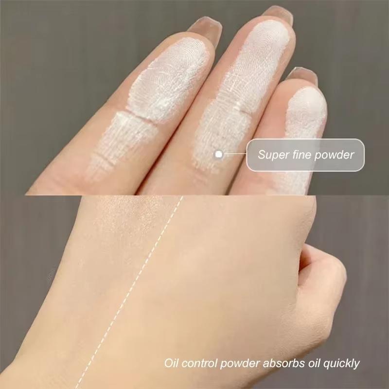 Poudre compacte blanche éclaircissante, transparente, anti-cernes, contrôle du sébum, maquillage naturel et durable, poudre fixatrice, cosmétique imperméable