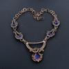 Blue Sapphire Necklace, Handmade Gemstone Necklace, 999 Copper Wire Wrapped Necklace Antique Jewelry, For Engagement Gift
