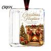 Reusable Christmas Tree Decor Cash Gift Ornament, Clear Acrylic Money Holder, Holiday Xmas Unique Stocking Stuffer for Hanging Decoration, Funny Ways