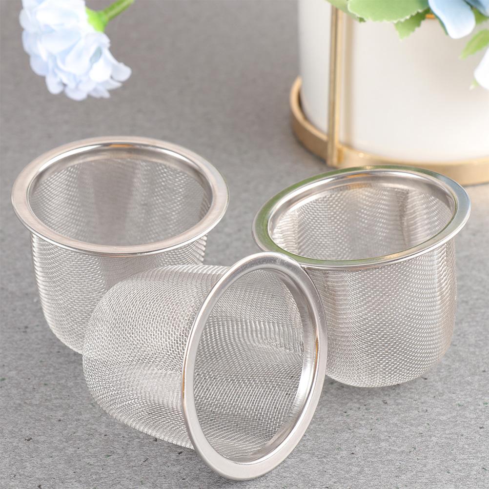 Teapot Filter Liner Strainer Strainers for Loose Leaf Coffee Infuser Fine Mesh Cup Sifter Stainless Steel