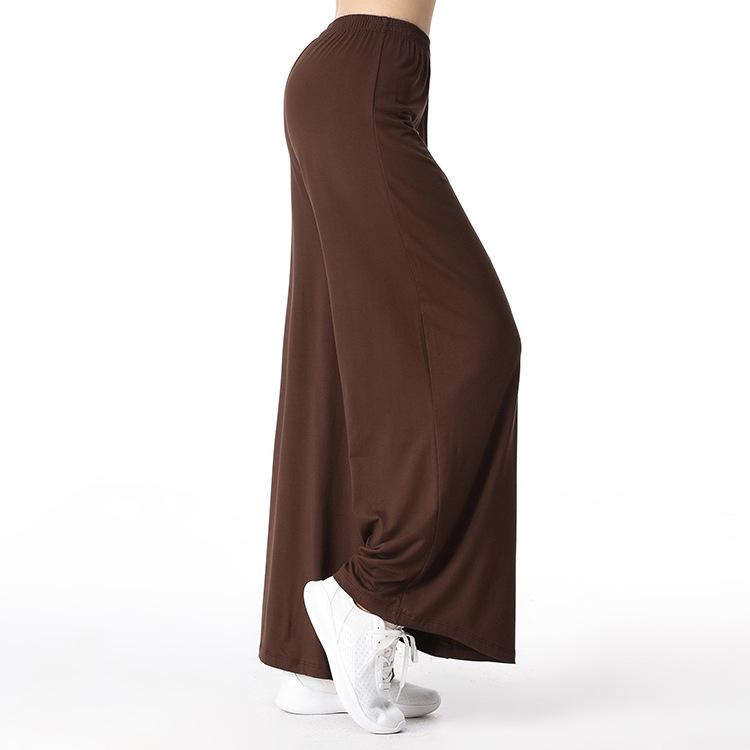 Plus-Size Modal Wide-Leg Yoga Pants - Comfortable, Breathable, and Sweat-Absorbent for Casual Sports and Fitness