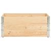 Jardinières surélevées - vidaXL - 3 pcs - Bois de pin massif - 100x150 cm - Empilables et pliables