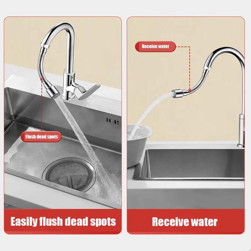 Cap pulverizator universal din oțel inoxidabil cu rotație 1080° pentru chiuveta de bucătărie, robinet extensibil, perlator, robinet, duză anti-stropire