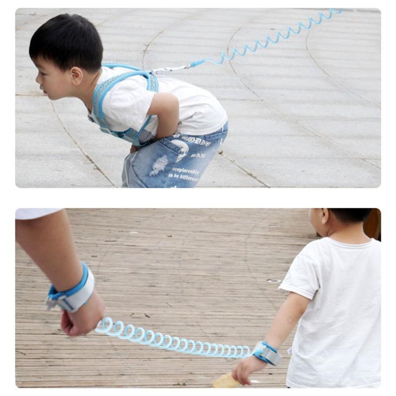 Outdoor Kids Toddler Safety Reflective Back Belt Baby Anti Lost Wrist Link Toddler Walk Leash Safety Harness Strap Rope