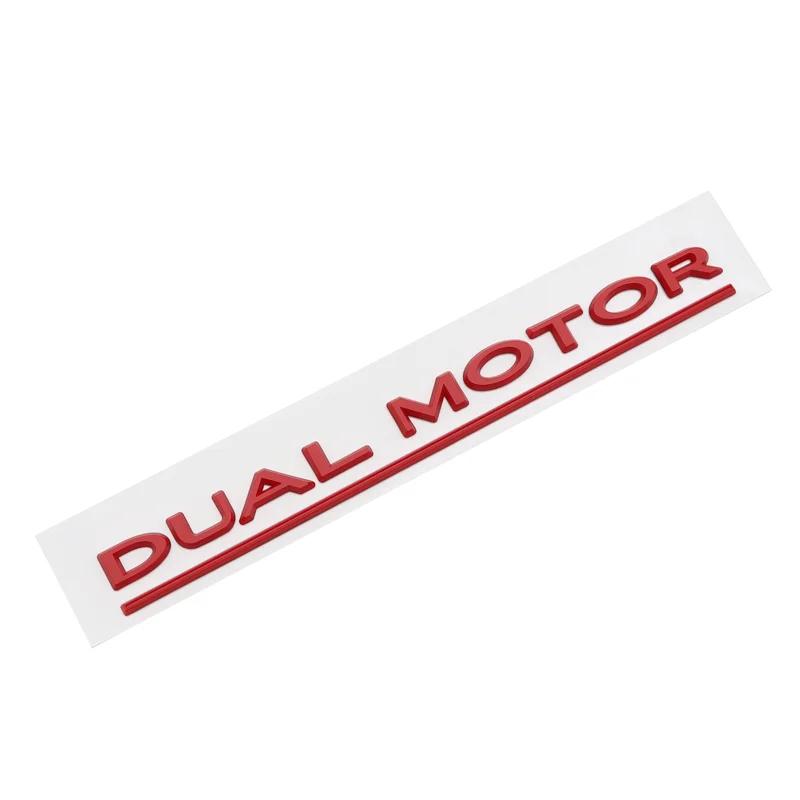 Car SpaceX Dual Motor Sticker Fender Side Decal For Tesla Model Y S 3 X Letters Space Logo Rear Emblem Badge Trunk Accessories