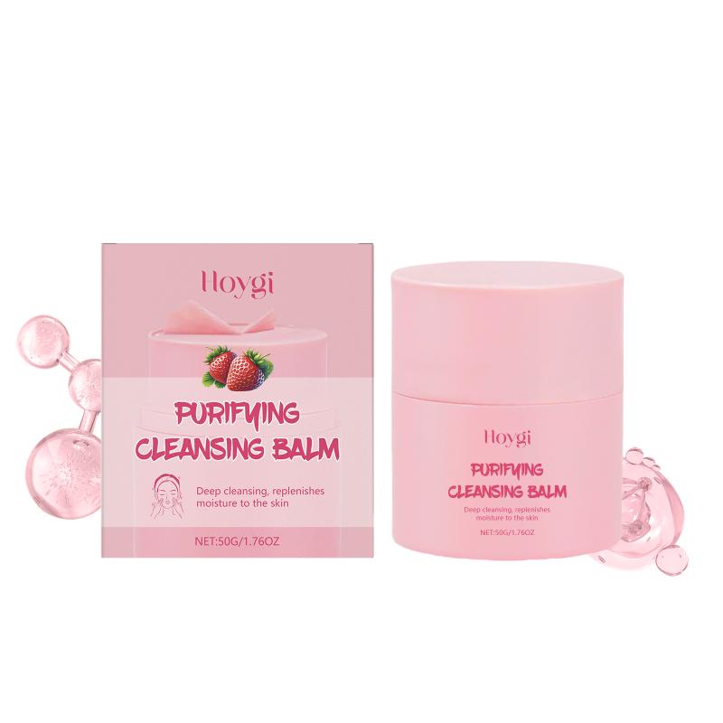 Deep Cleansing Strawberry Balm Oil Based Makeup Remover Purifying Formula Skincare Routine For Home Use