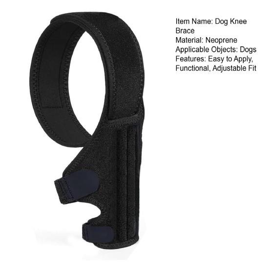 L Dog Knee Brace Hind Leg Knee Brace Enhances Recovery Dog Knee Wrap for Torn ACL Hind Leg Support Cruciate Ligament Injury