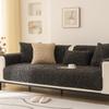 Teddy Fleece Sofa Cushion Autumn And Winter Plush Seat Cushion Winter  New Light Leather Sofa Cover Luxury Thickened Cover Towel