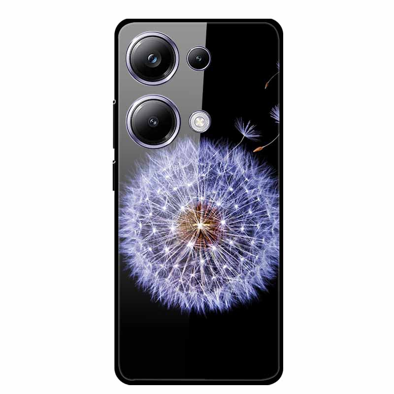 Glass Back Cover For Xiaomi Redmi Note 13 Note13 Pro Case Soft Bumper Hard Tempered Glass Case For Redmi Note 13 Pro Phone Case
