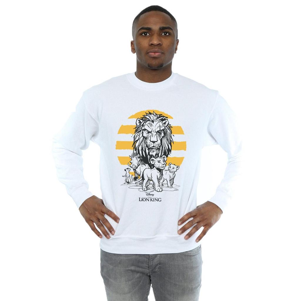 Disney Mens The Lion King Movie Group Sweatshirt