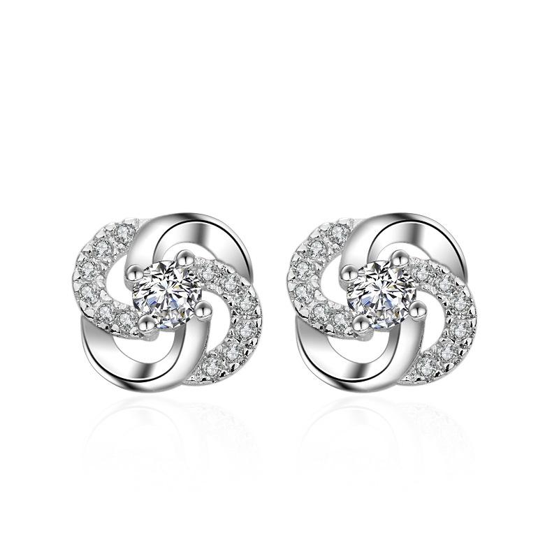 Lindon – boucles d'oreilles en alliage de cuivre et Zircon pour femmes, cadeaux de fête de mariage