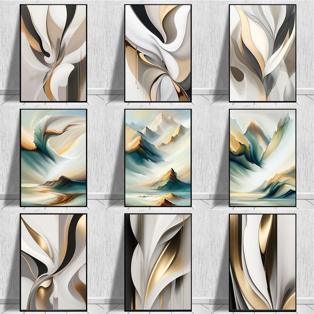 Abstract Art Landscape Colorful Flowers Prints Poster Canvas Painting Modern Wall Art Picture For Living Room Bedroom Home Decor