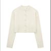 Womens Knit Cardigan Sweater Single-Breasted Fashion Casual Multi-Color Options Short Outerwear
