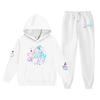 Kids Halloween Print Hoodie and Pants Set for Boys and Girls