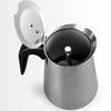 Cafetière 4 tasses en acier inoxydable pour moka, expresso, latte, cafetière à filtre pour cuisinière, cafetière pour cuisine