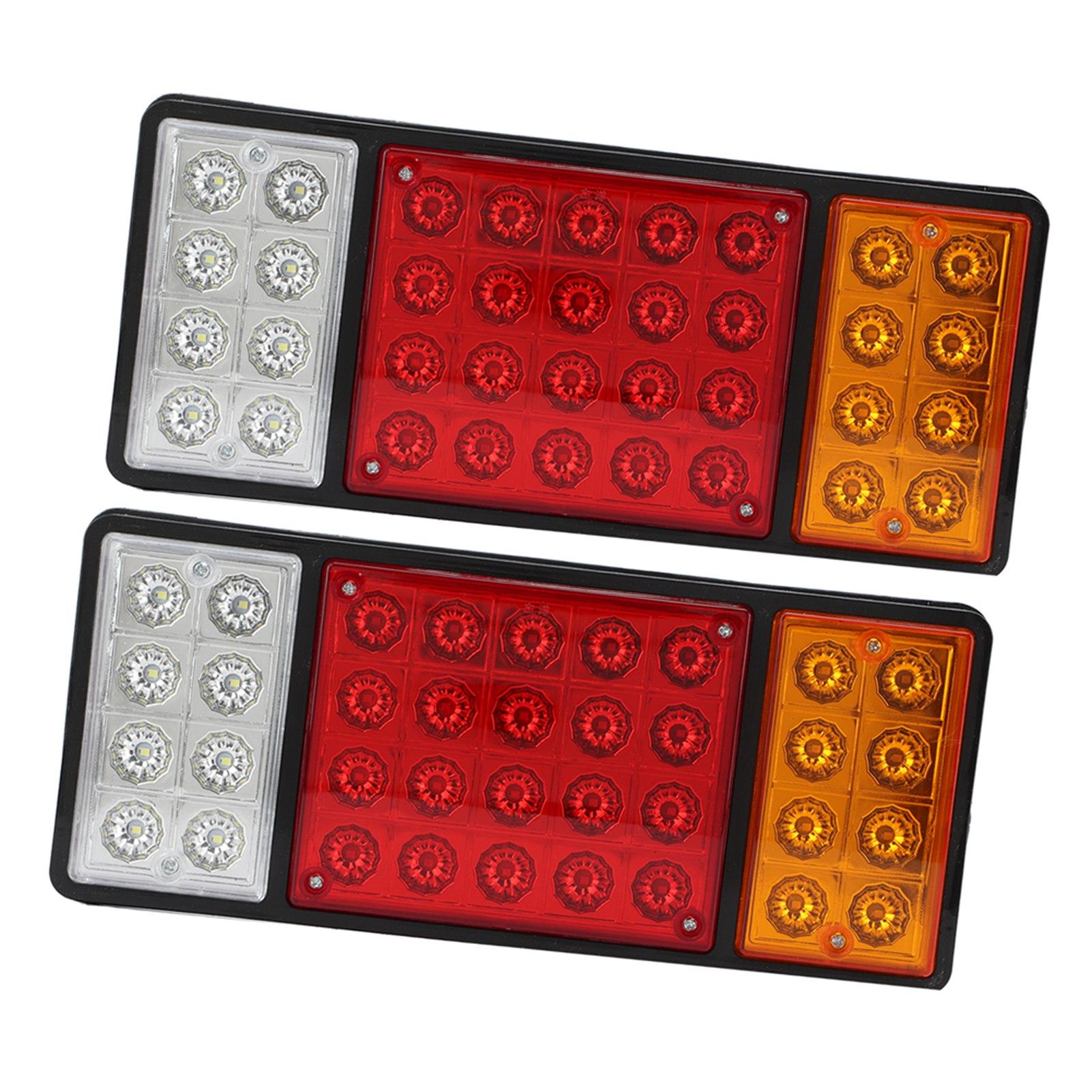 

2 шт. Задние фонари 12 В 36 светодиодов Высокая видимость Сигнальный фонарь для каравана грузовика