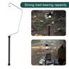IGT Table Lantern Stand Aluminum Alloy Camping Light Holder Multifunctional IGT Table Lantern Hanger for Picnic Hiking Fishing