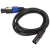 Speaker Plug Male to XLR Male Cable XLR 3pin Speaker Extension Cable for DJ PA Gig Stage Speaker 1.8M