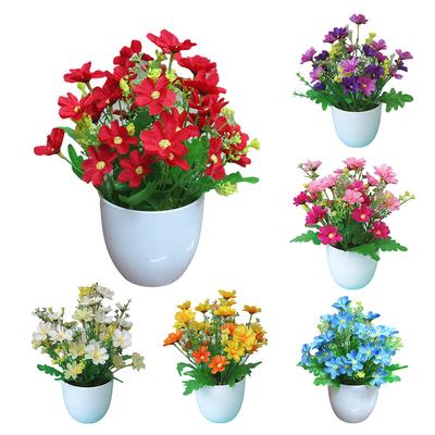 1Pc Artificial Potted Flower Garden DIY Party Home Holiday Xmas Craft Decoration Christmas Ornament