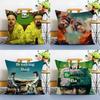 Popular TV Shows Breaking Bad-B Pillow Case Anti-dustmite Pillowcase Invisible Zipper Silky Short Plush Sofa Cushion Cover
