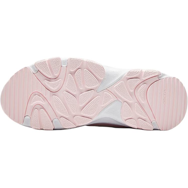 Anta Kids Comfortable Simple Non-Slip Wear-Resistant Mid-Top Boots Kids Boots White Pink A22446932-3