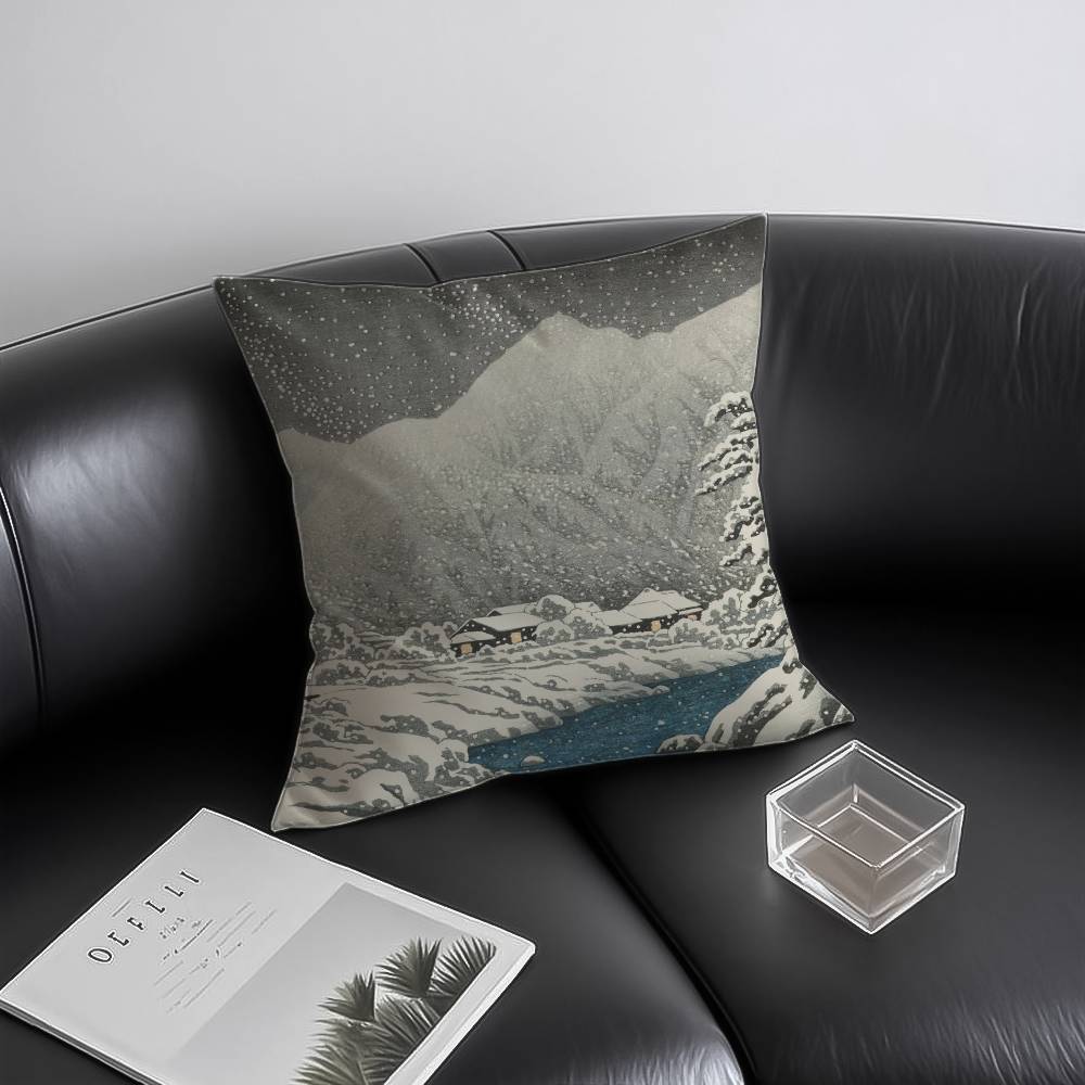 Kawase H-Hasui Pillow Case Anti-dustmite Invisible zipper Sofa Bed