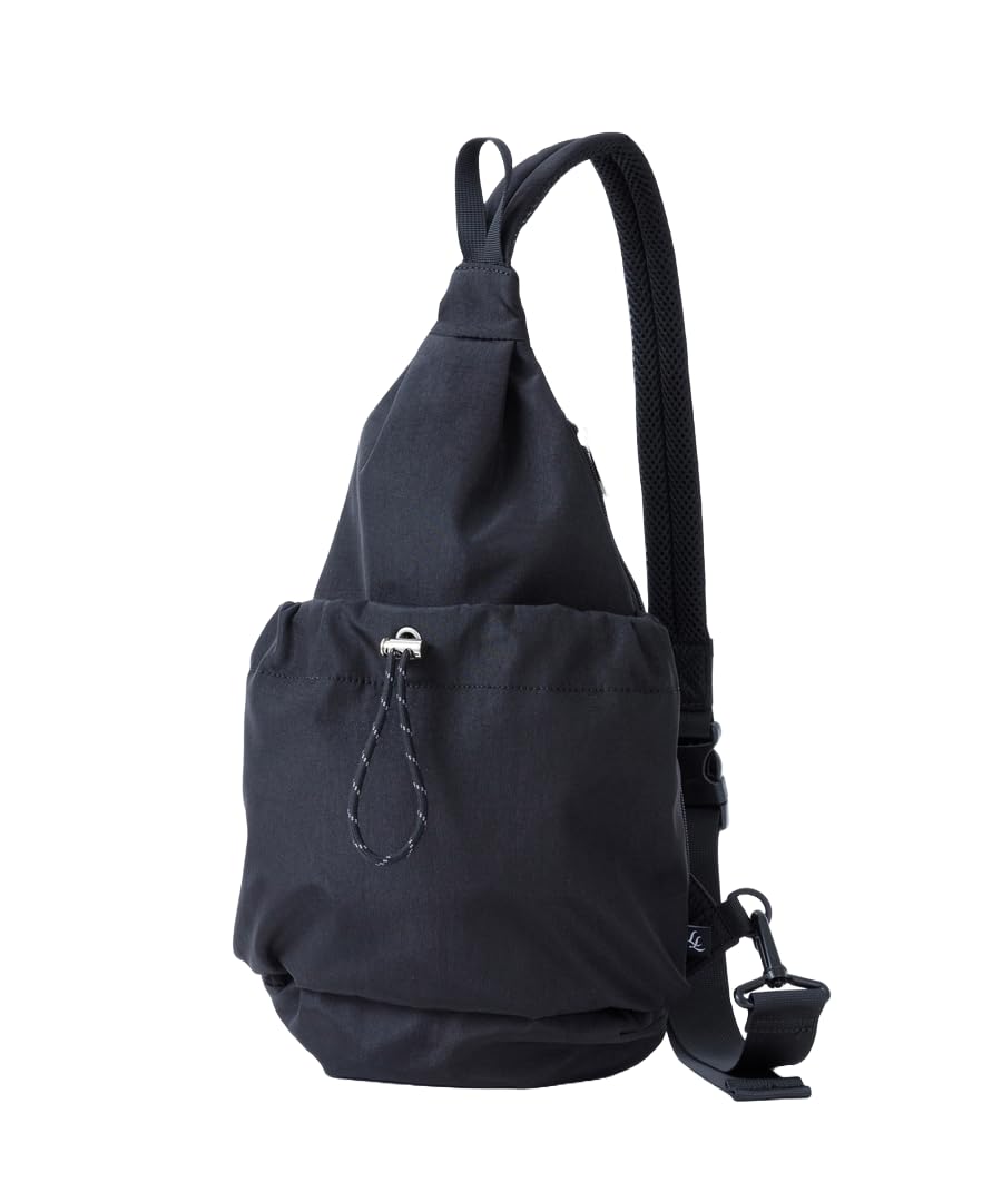 

Crossbody drawstring black [Legat Largo] bag, bag, LI-E1626, women s,