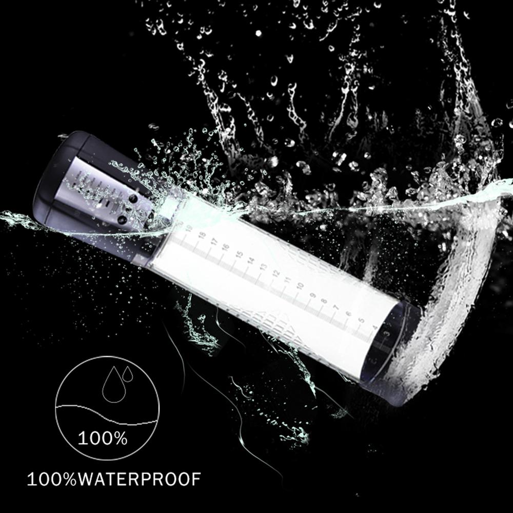 Electric Penis Pump Male Masturbator Vacuum Pump Extender Enlarger Dick Pump Cock Ring Adult Delayed Ejaculation Training 18+