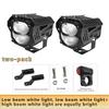 Motorrad Arbeitsscheinwerfer Weiß Fernlicht Abblendlicht Zusatzscheinwerfer LED Fahrscheinwerfer Für Moto SUV ATV 4X4 offRoad Universal 12V