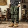 Fashion Retro Cargo Pants Men's Loose Straight Leg Casual Pants Men's Sports Pants