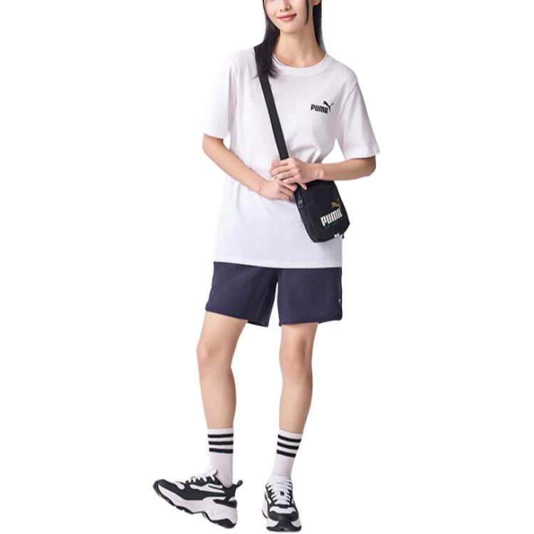 Men's T-Shirt PUMA Ess Logo T Shirt Unisex White