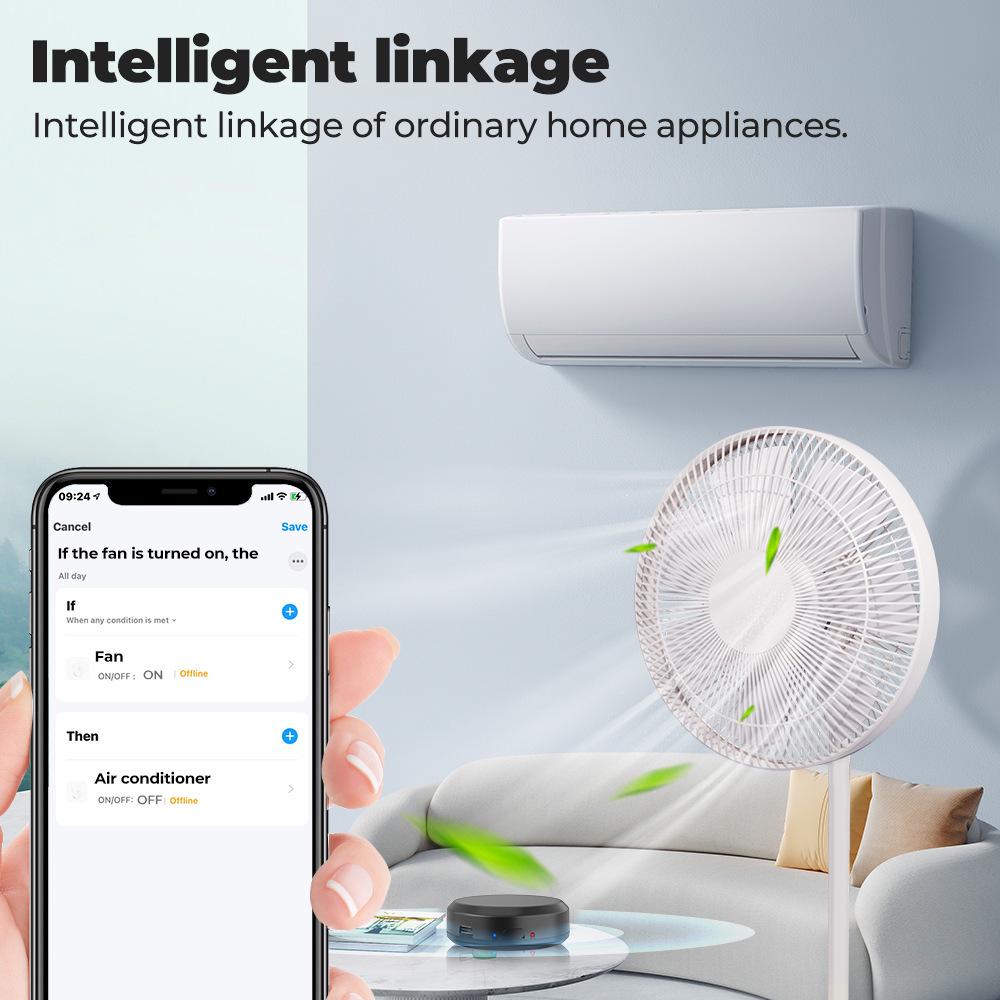 Wi-Fi Smart Infrared Remote Control with Voice and Timer Compatibility