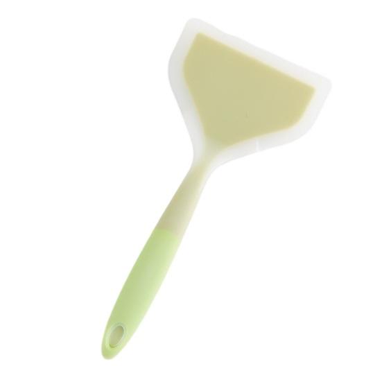 Silicone Spatula with Ergonomic Handle Food Grade Heat Resistant Non-stick Cooking Turner Multi-function Pancakes Steaks Pizza Shovel