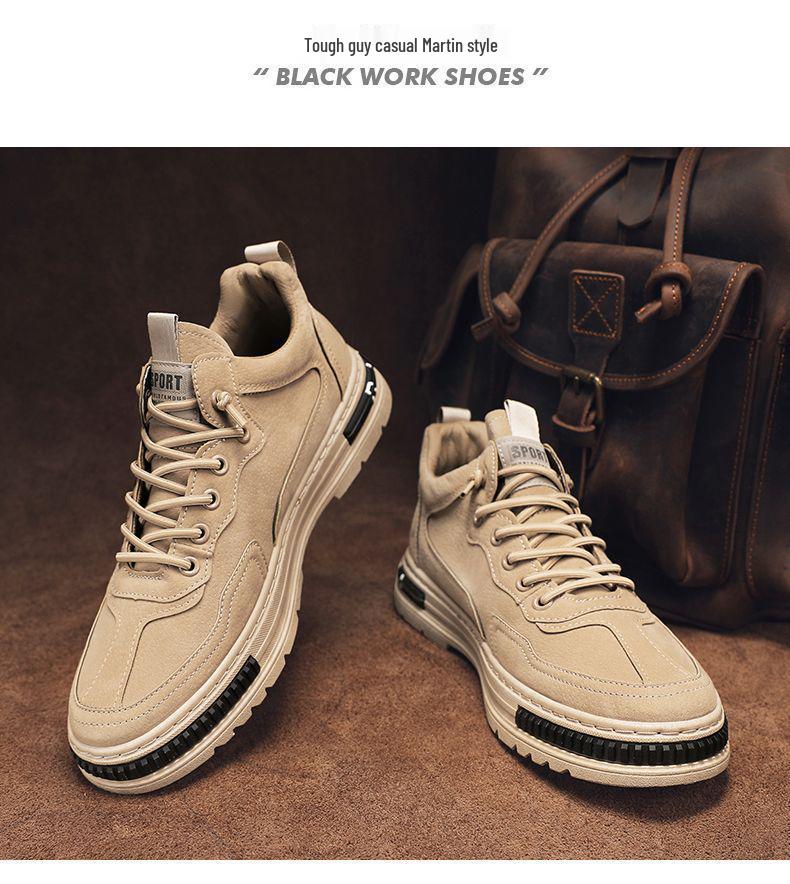 Breathable Height-Boosting Work Shoes for Men: Spring/Summer Collection