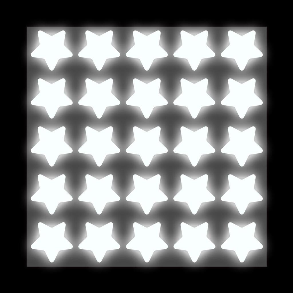 Durable Reflective Stars Transfer 25pcs/set Vinyl for T Shirt Down Jacket Hat Bag DIY Printing Heat Press Material