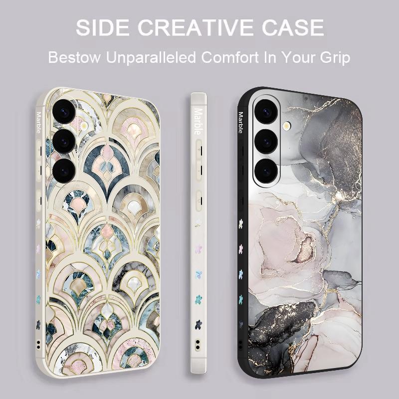 Marble Pattern Phone Case For Samsung Galaxy S26 S25 Ultra S24 S23 S22 Plus S21 FE A15 A16 A17 A35 A36 A54 A55 A56 5G Soft Cover
