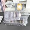 Idol Photo Storage Case Transparent Plastic Box Kpop Photocards Collection Organizer Jewelry Storage Supplies Desk Organizer Box