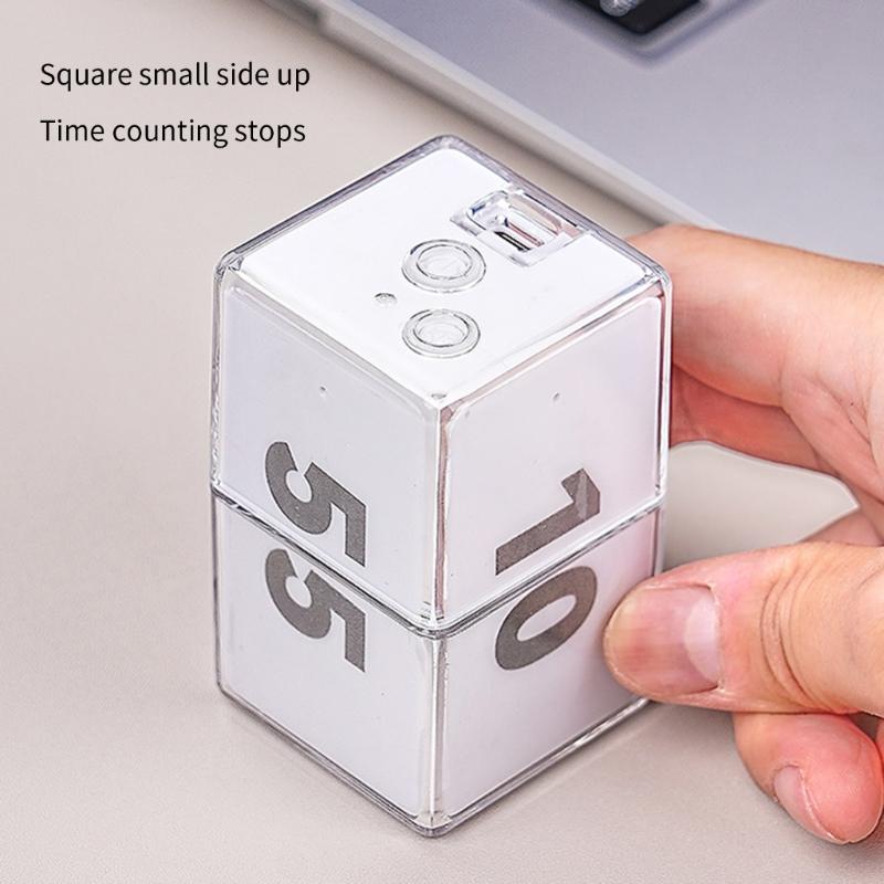 Gravities Activated Electronic Timer Cubes Automatic Detection Accurate Timing Large Digital Display with 10 Presets Time