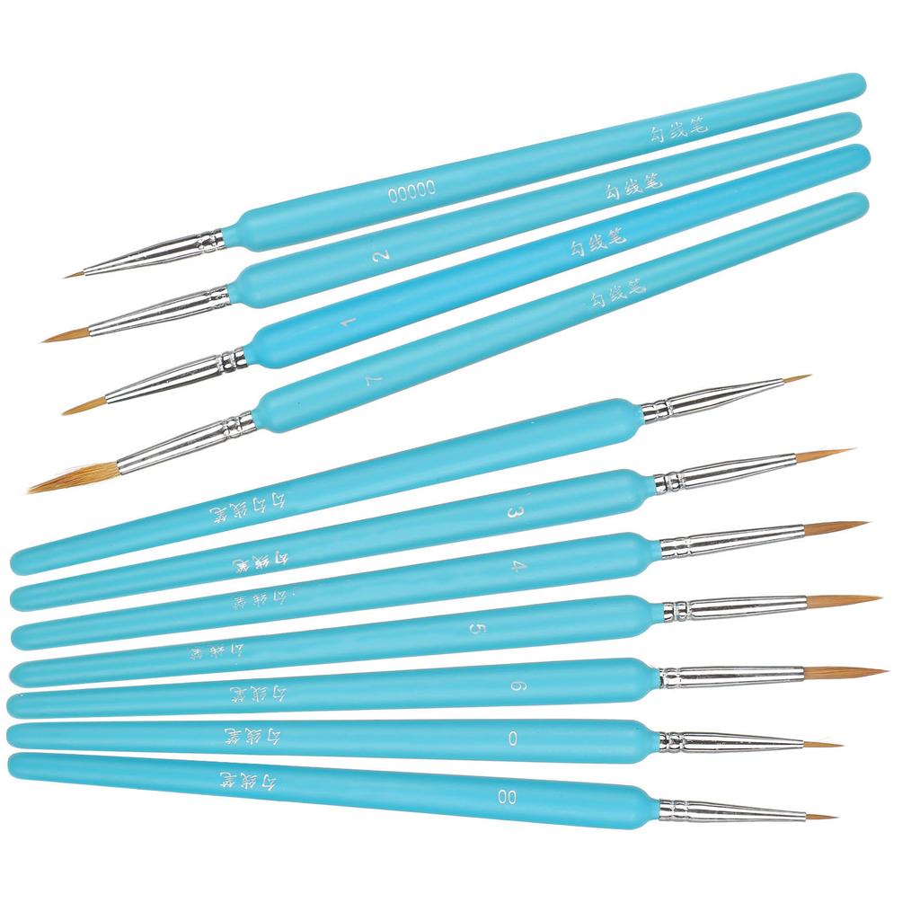 11Pcs Painting Tools Hook Line Pen Painting Brush Watercolor Pen for Students Art Lovers