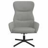Recliner Chair Light Gray Velvet