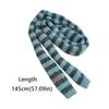 Black Grey Stripe Women Long Scarves Cotton Y2K Girl Scarf Fashion Thin Scarf  Fashion Streetwear