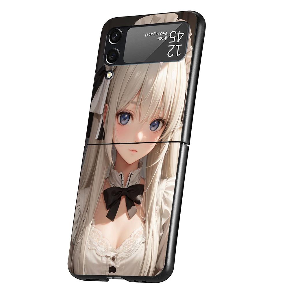 

Yosuga No Sora Phone Case For Samsung Galaxy Z Flip 7 6 5 4 3 5G Cover ZFlip7 ZFlip6 ZFlip4 ZFlip5 ZFlip3 Coque Fundas Galaxy Z Samsung Z Flip 7