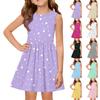 Sommer-Prinzessinnenkleid für Mädchen - A-Linien-Weste mit eingesetztem Rock