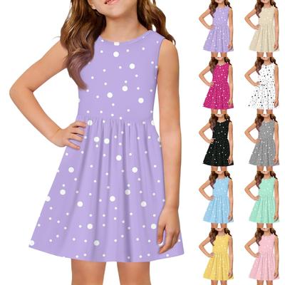 Sommer-Prinzessinnenkleid für Mädchen - A-Linien-Weste mit eingesetztem Rock