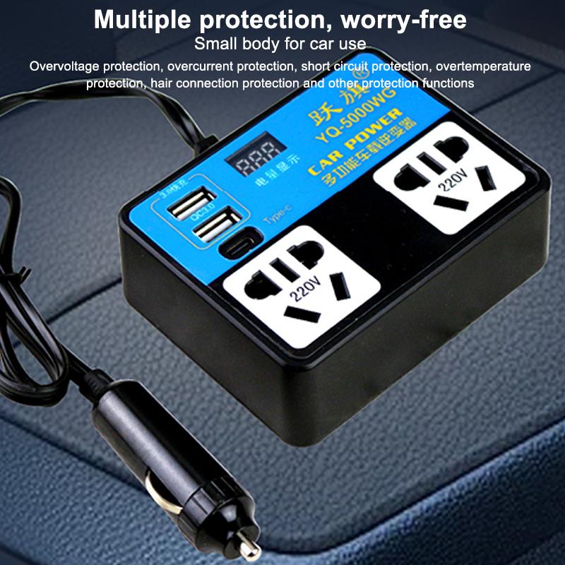 Dc 12V 24V Converter Car Inverter Car Charging Wear-Resistant Material Easy Installation Fast Charging Usb