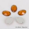 Round Multi-Faceted Acrylic Rhinestones with Double-Hole Flat-Back for Jewelry Accessories