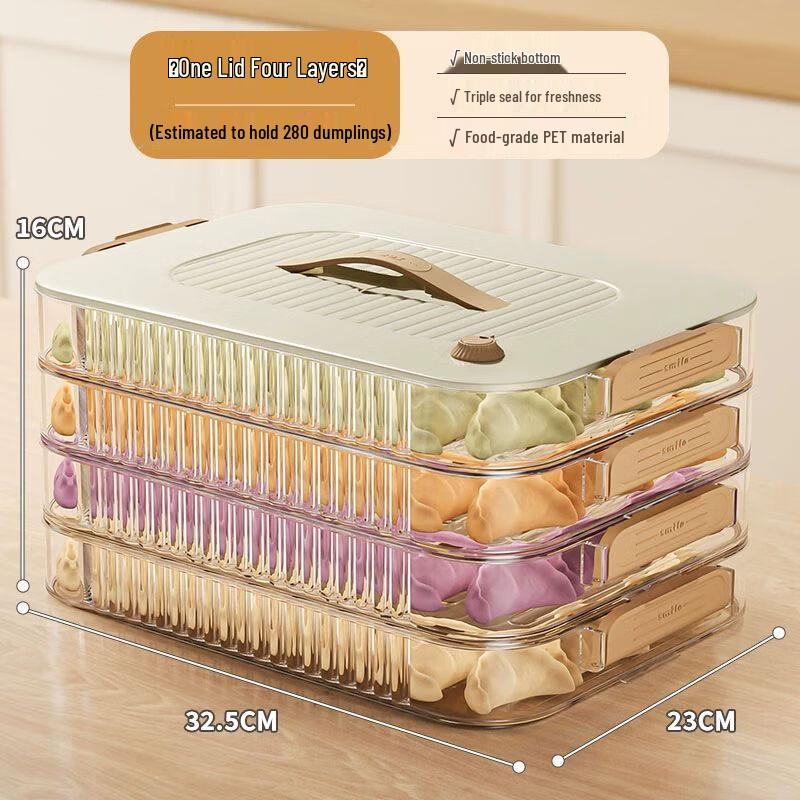 Food Grade Sealed Dumpling & Wonton Freezer Box