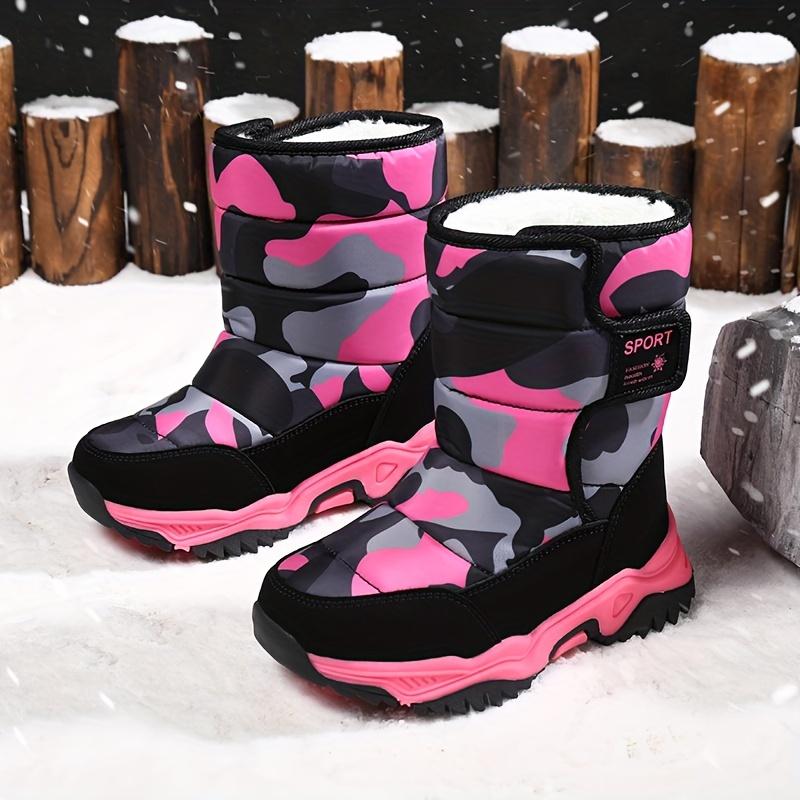Unisex Winter Warm Snow Boots, Boots, High-Top Snow Boots 9965 Camouflage 26